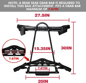 Shu-Ran nylon straps automatically adjust for a snug bag fit during rides