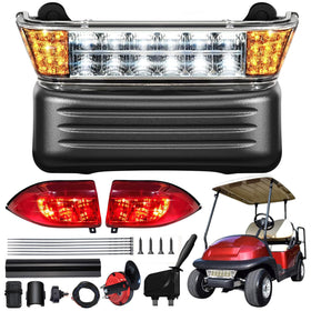 Shu-Ran Golf Cart Deluxe Light Kit front headlights for improved night visibility