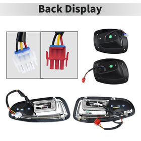 Shu-Ran front-right LED headlight enhances signaling for EZGO RXV.