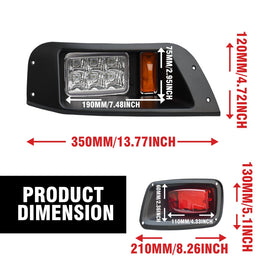 Shu-Ran LED taillights rear view clearly signals position for EZGO TXT