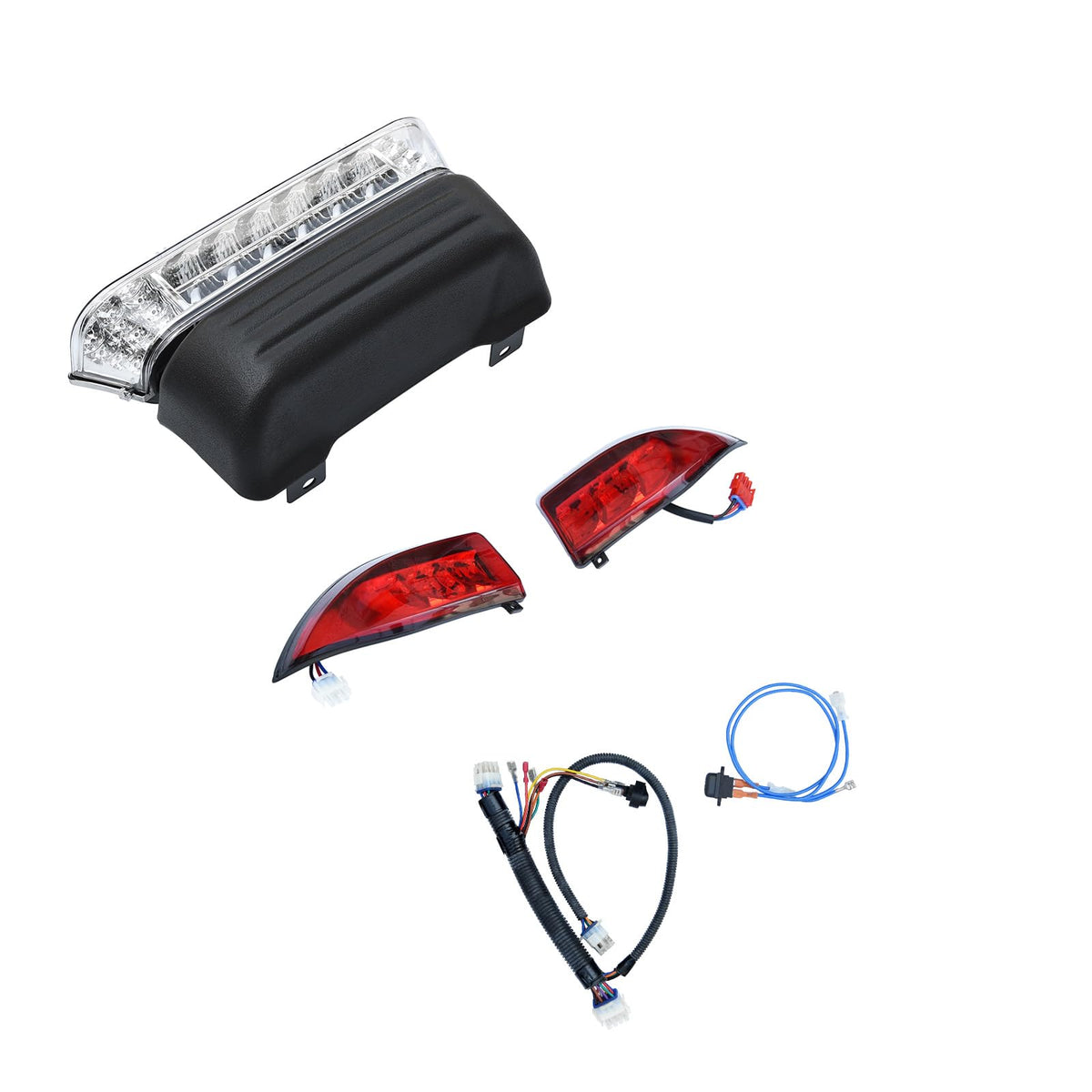 Shu-Ran LED lights boost night-time visibility on the cart.