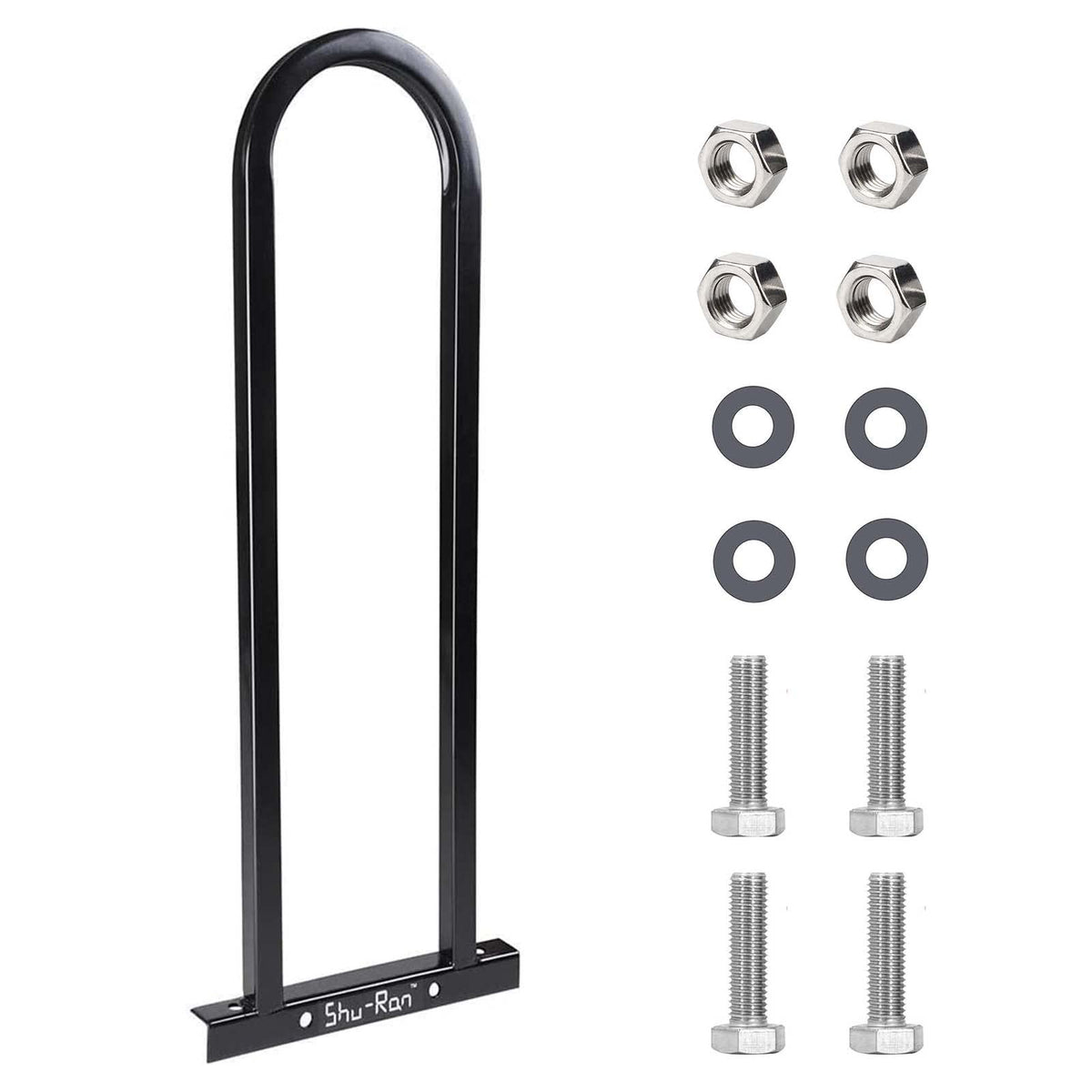 Shu-Ran rear grab bar mounted on a metal footboard for EZGO carts improves stability.