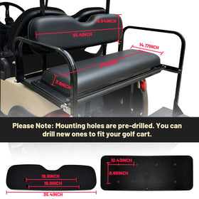 Shu-Ran cushion assembly kit with screws for rear seat upgrade
