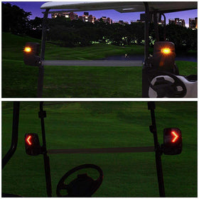 Universal fit Shu-Ran mirror works with EZGO, Club Car, Yamaha carts.