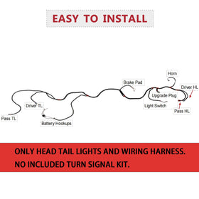 Shu-Ran complete LED kit boosts cart visibility and style.