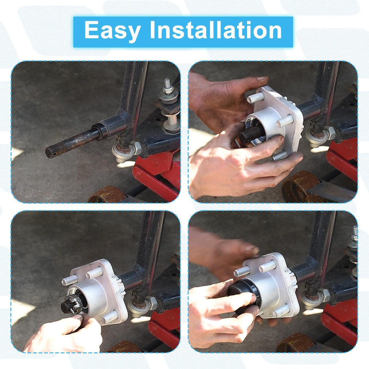 Greased bearings inside the Shu-Ran hub promote smooth rotation.
