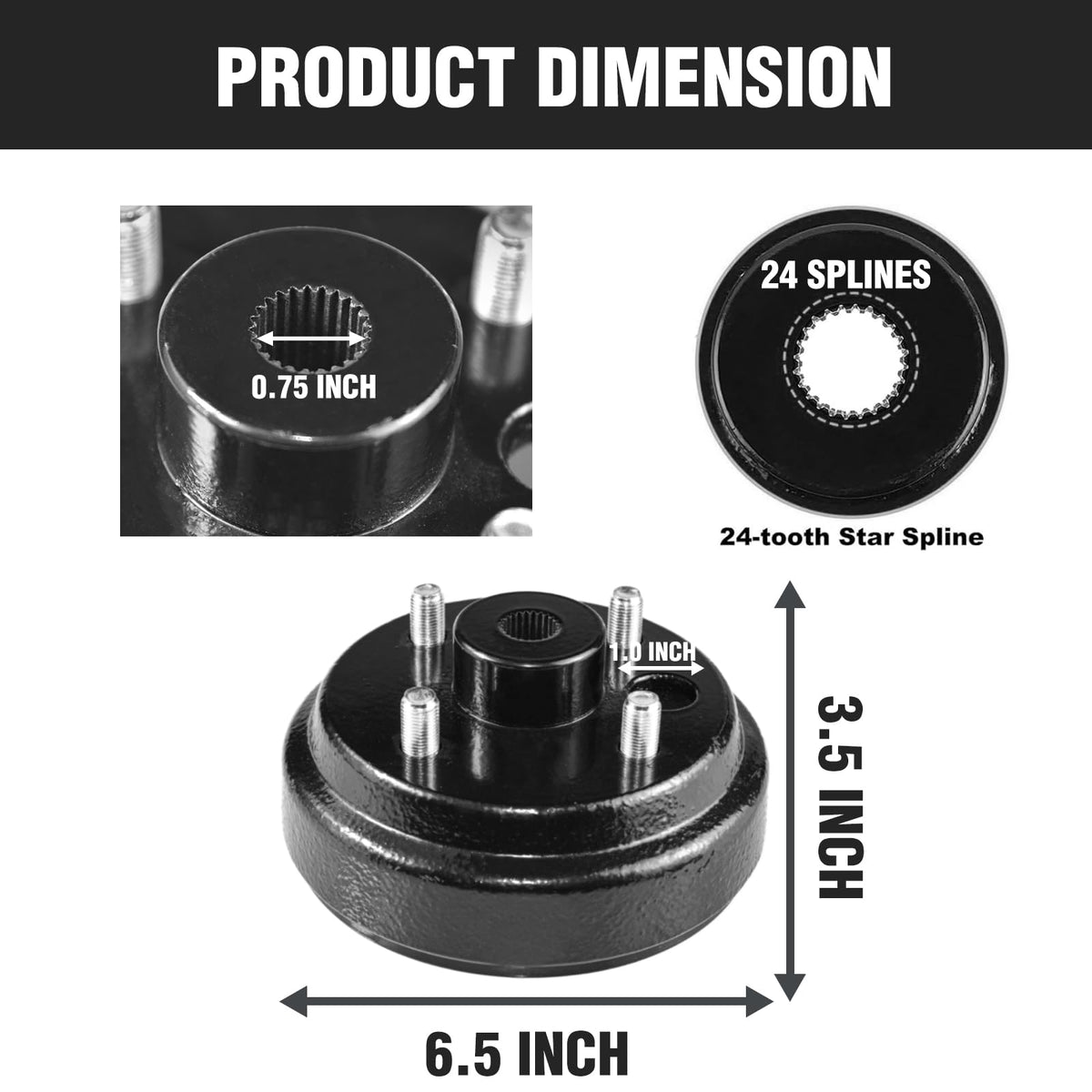 Shu-Ran hub nut and washer included for secure mounting and longevity.