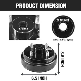 Shu-Ran hub nut and washer included for secure mounting and longevity.