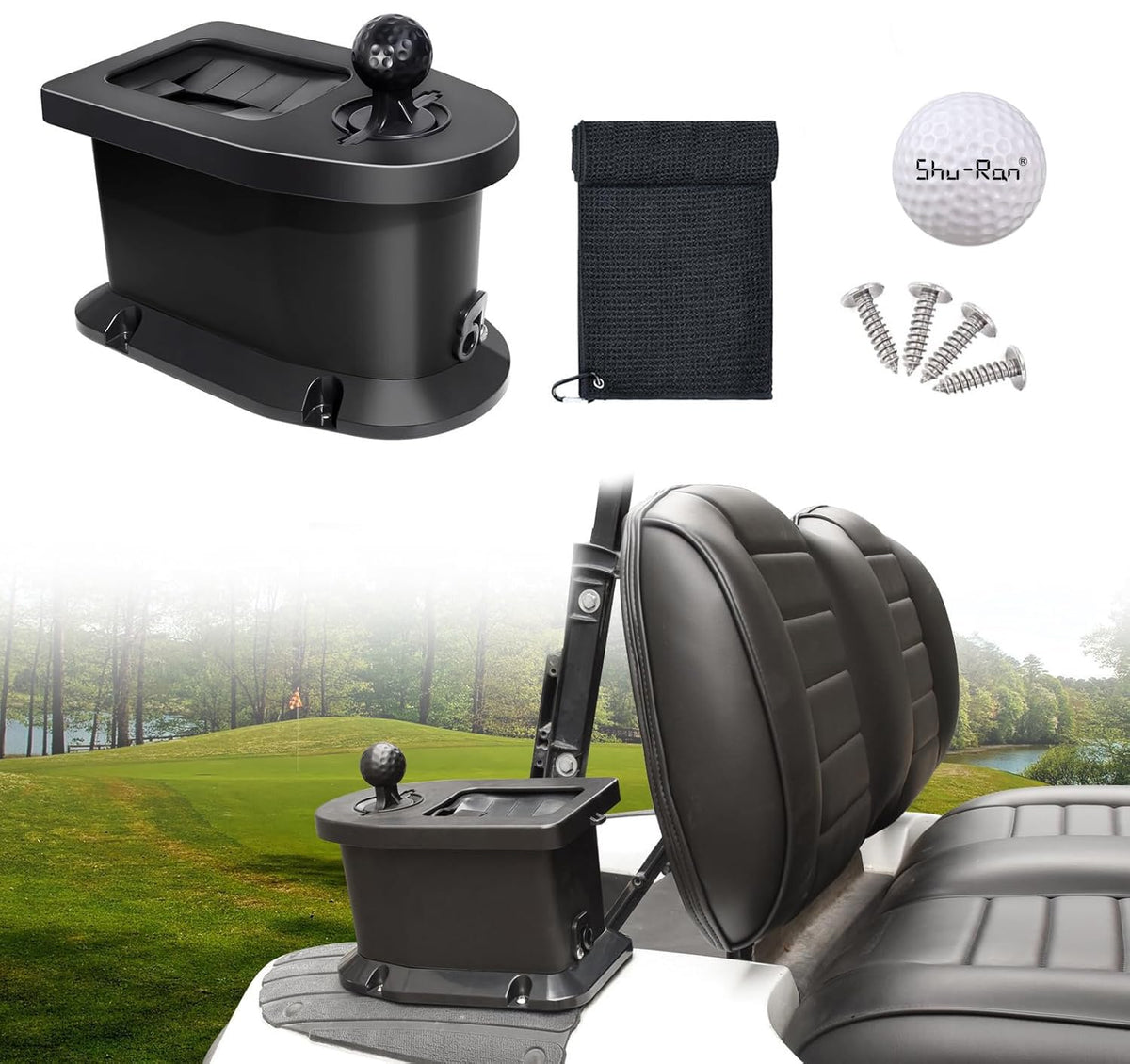 Clear illustrated instructions for straightforward setup on most carts.