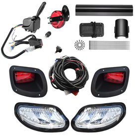 Shu-Ran LED Deluxe golf cart headlight front view for improved night visibility