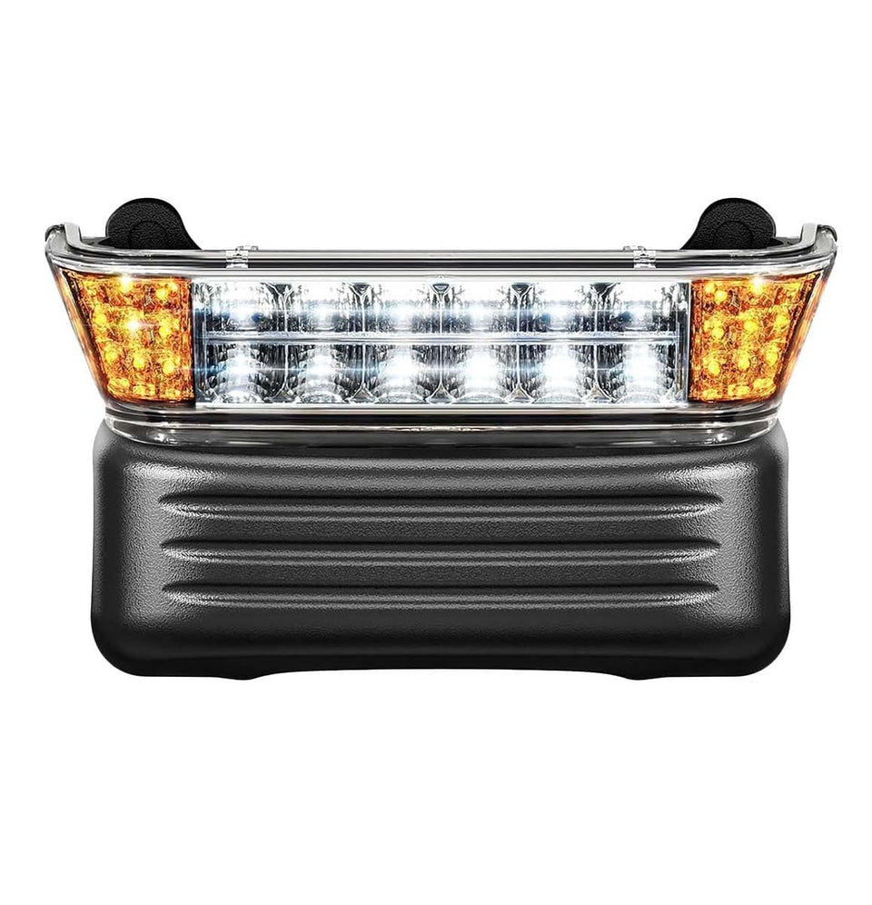 Shu-Ran LED headlight kit front bumper on Club Car Precedent improving night visibility