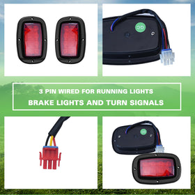 Shu-Ran LED tail light compatible with Yamaha G14–G22 for safer riding.