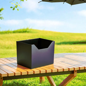 Shu-Ran magnetic cup holder on a forklift keeps items accessible and organized.