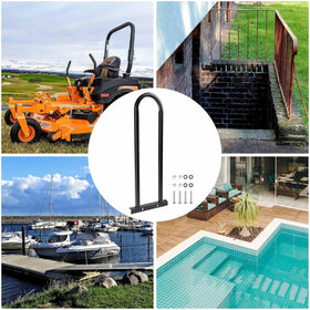 Metal-footboard mounting shown with Shu-Ran grab bar for rugged durability.
