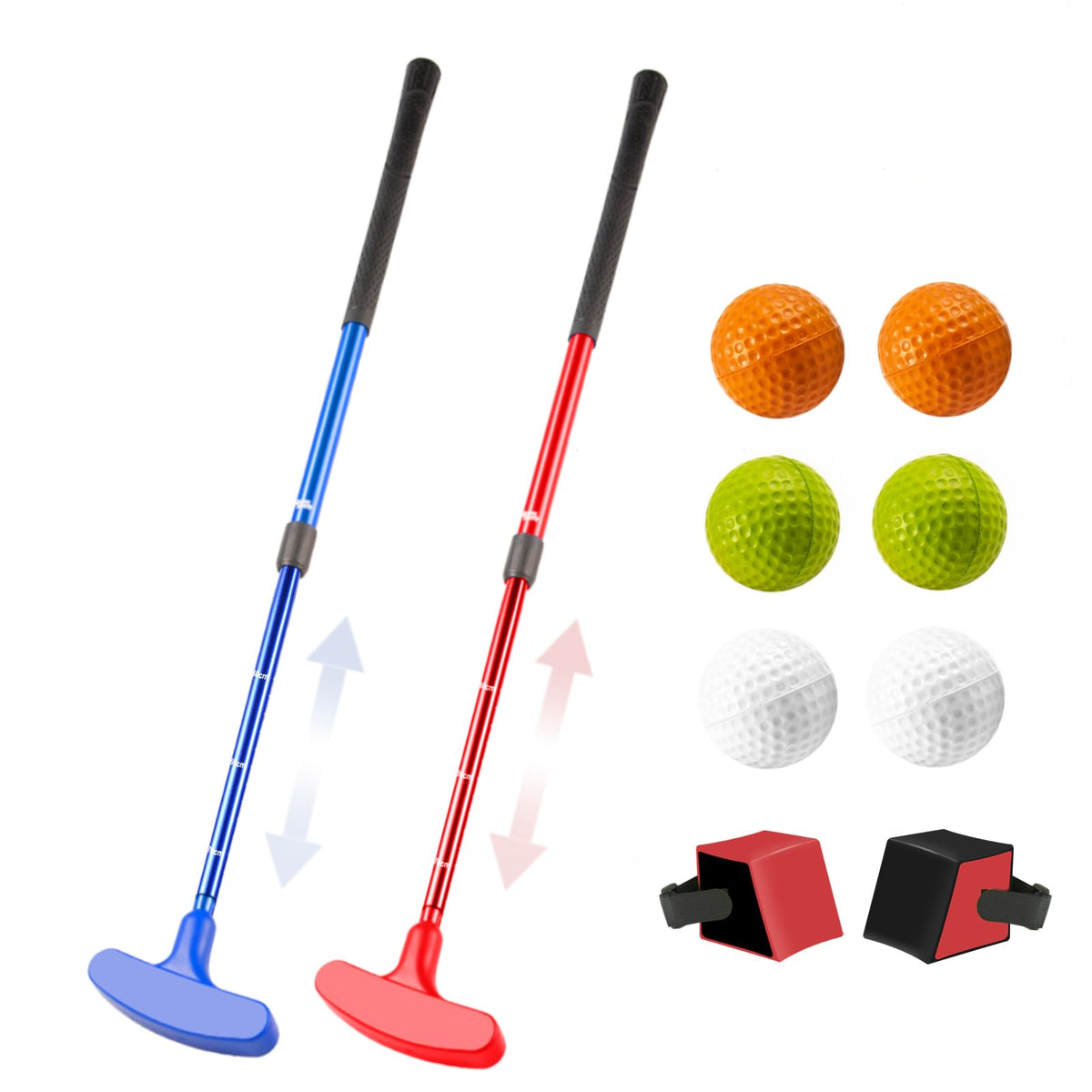 Shu-Ran 2-pack mini golf clubs for versatile home practice