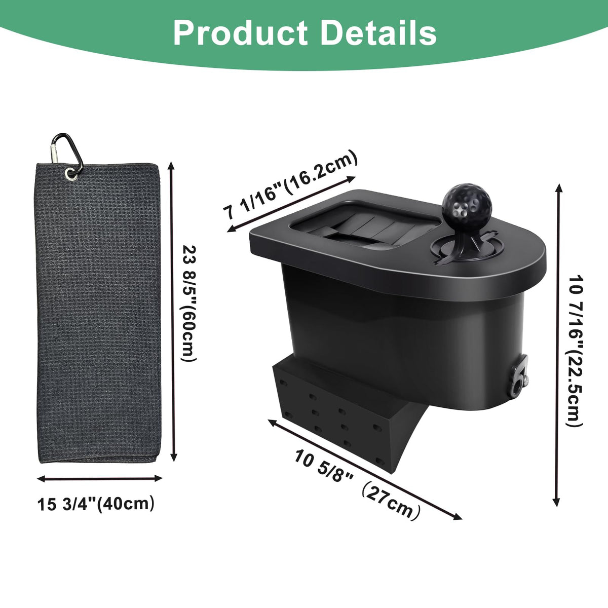 Integrated mounting base securing Shu-Ran No-Drill to golf cart