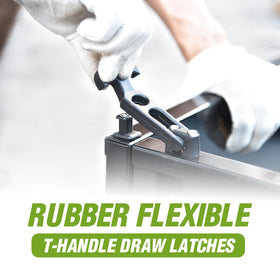 Shu-Ran rubber latches on golf cart bed reduce vibration while keeping closures firm