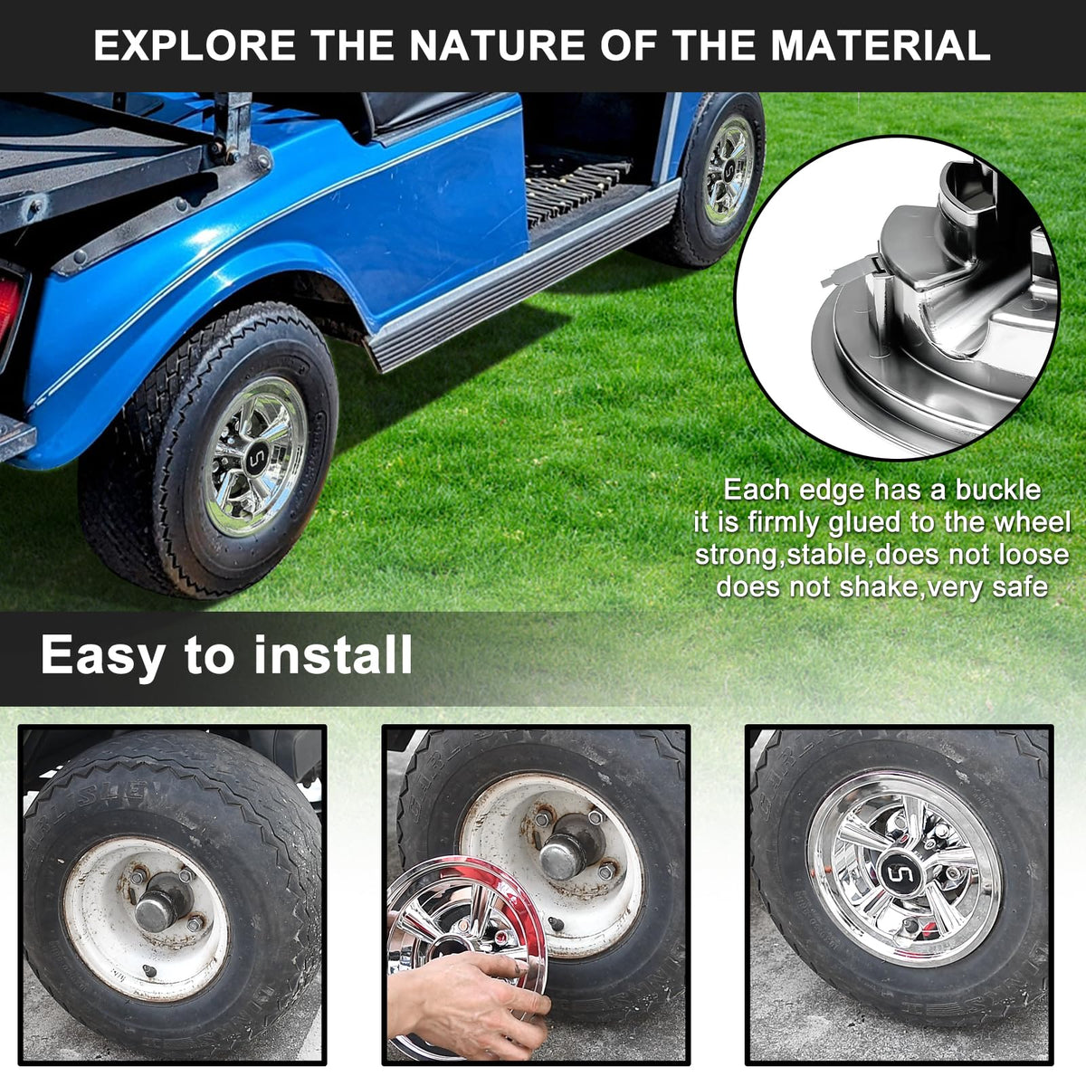 Shu-Ran wheel covers are easy to remove for cleaning or maintenance