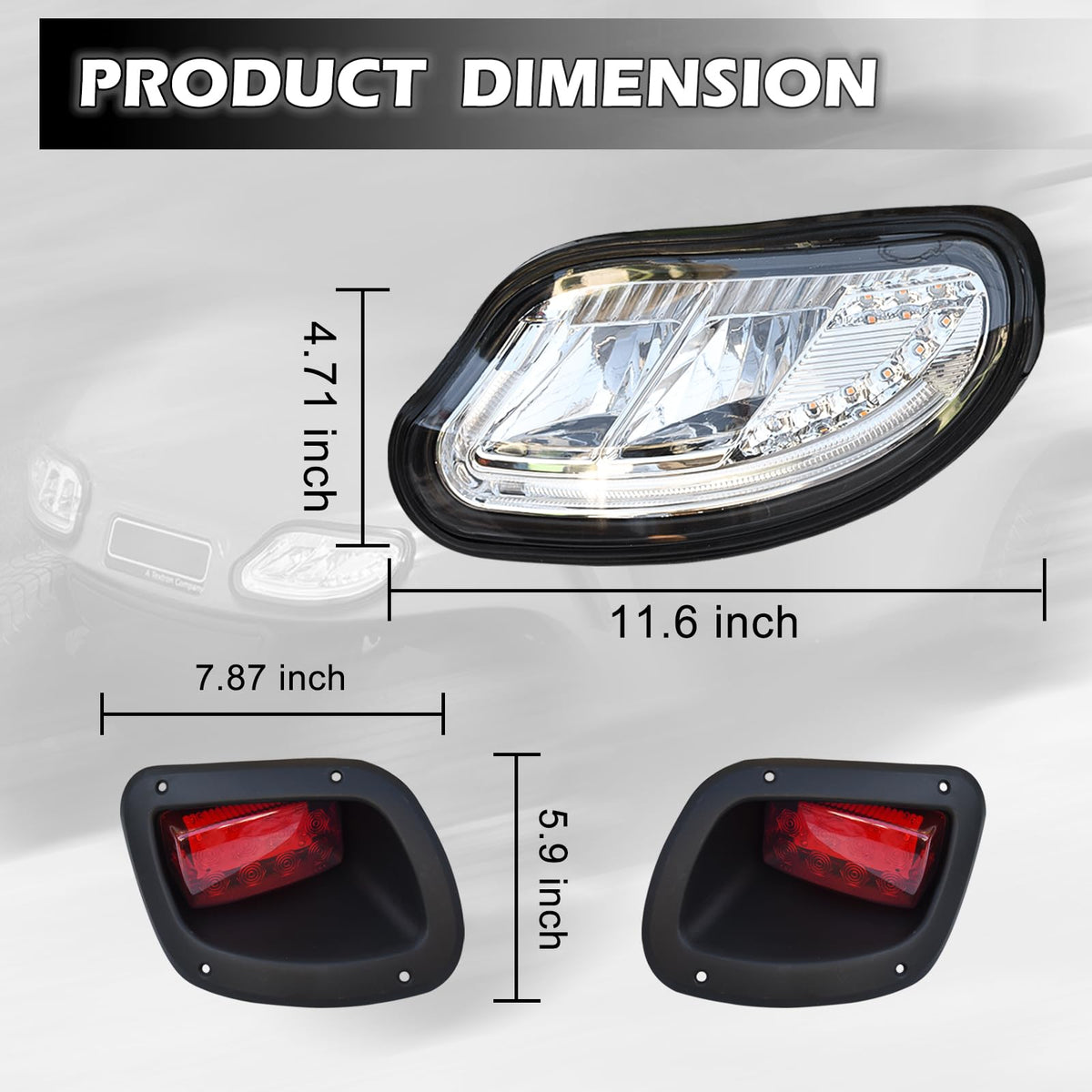 Shu-Ran taillight right for EZGO TXT Freedom enhances rear signaling
