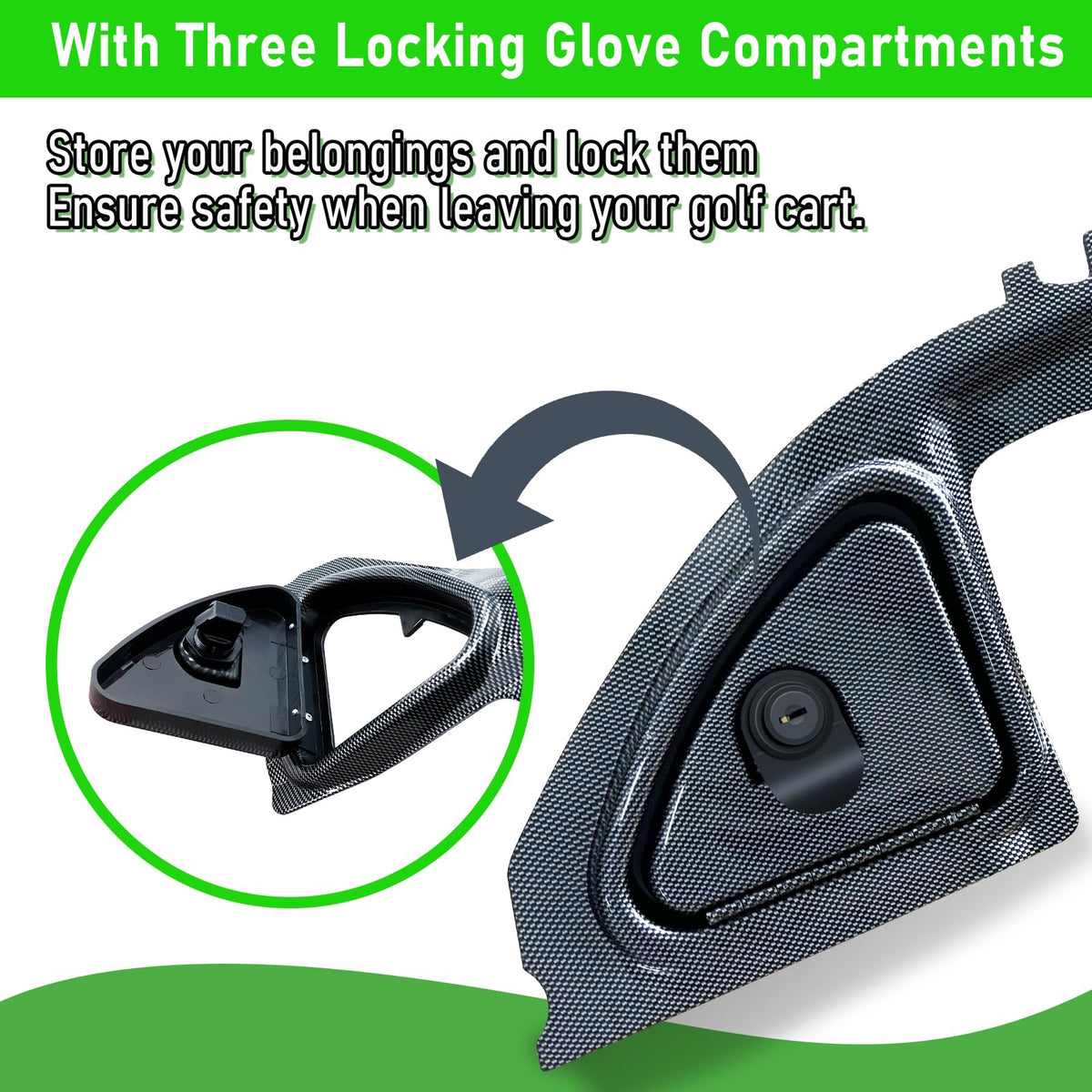Shu-Ran tempo dash cover enhances the look of your Club Car.