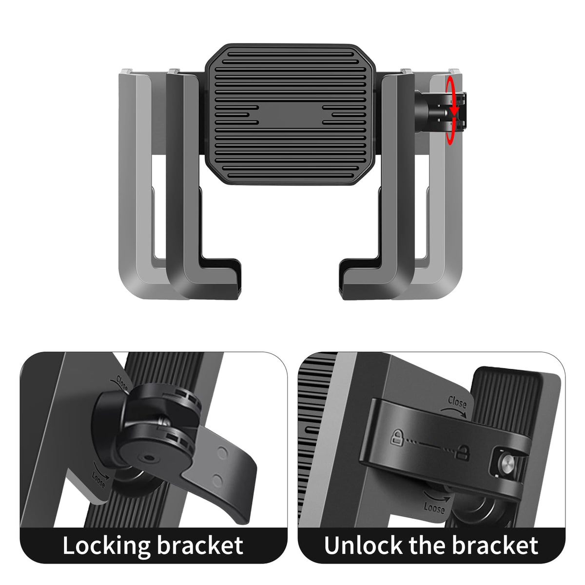 Shu-Ran holds iPhone securely on cart