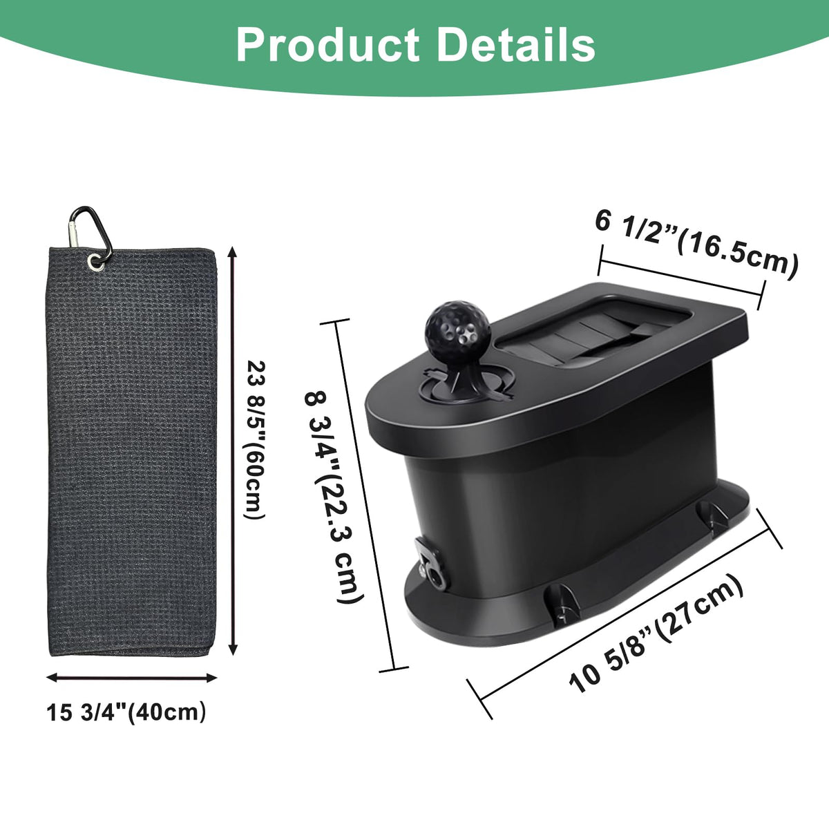 Universal mounting base keeps the washer securely attached on flat surfaces.
