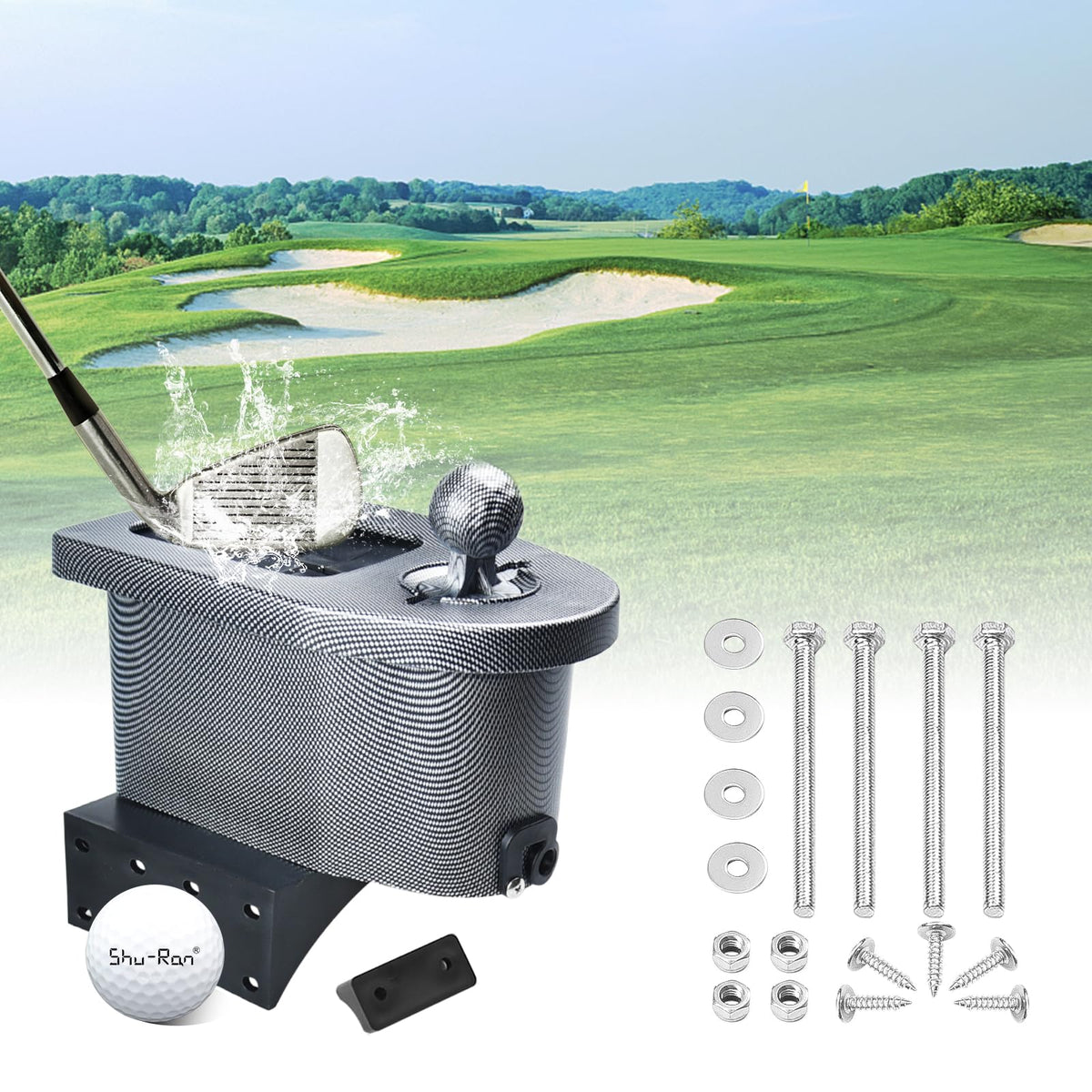 Shu-Ran universal mounting bracket keeps washer secure on your cart