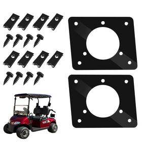 SHUJUKU charger port plate on EZGO TXT 36V for secure plug fit and port protection