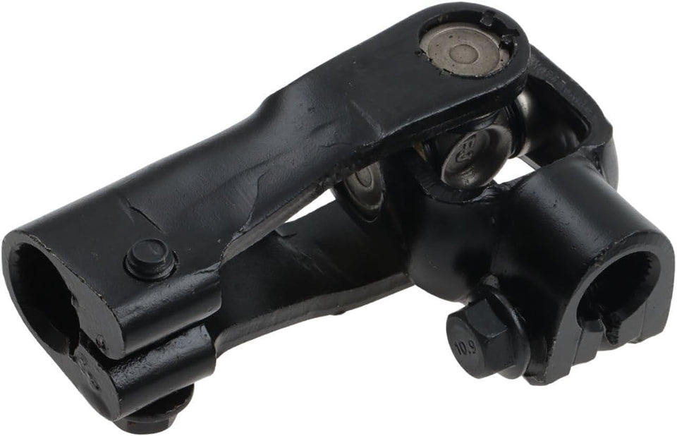 SHULIY golf cart lower steering joint yoke close-up highlighting durable steel for longevity.