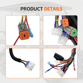 SHUMERAL plug-and-play harness for Club Car Precedent installation
