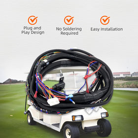 SHUMERAL weatherproof golf cart harness built for outdoor durability