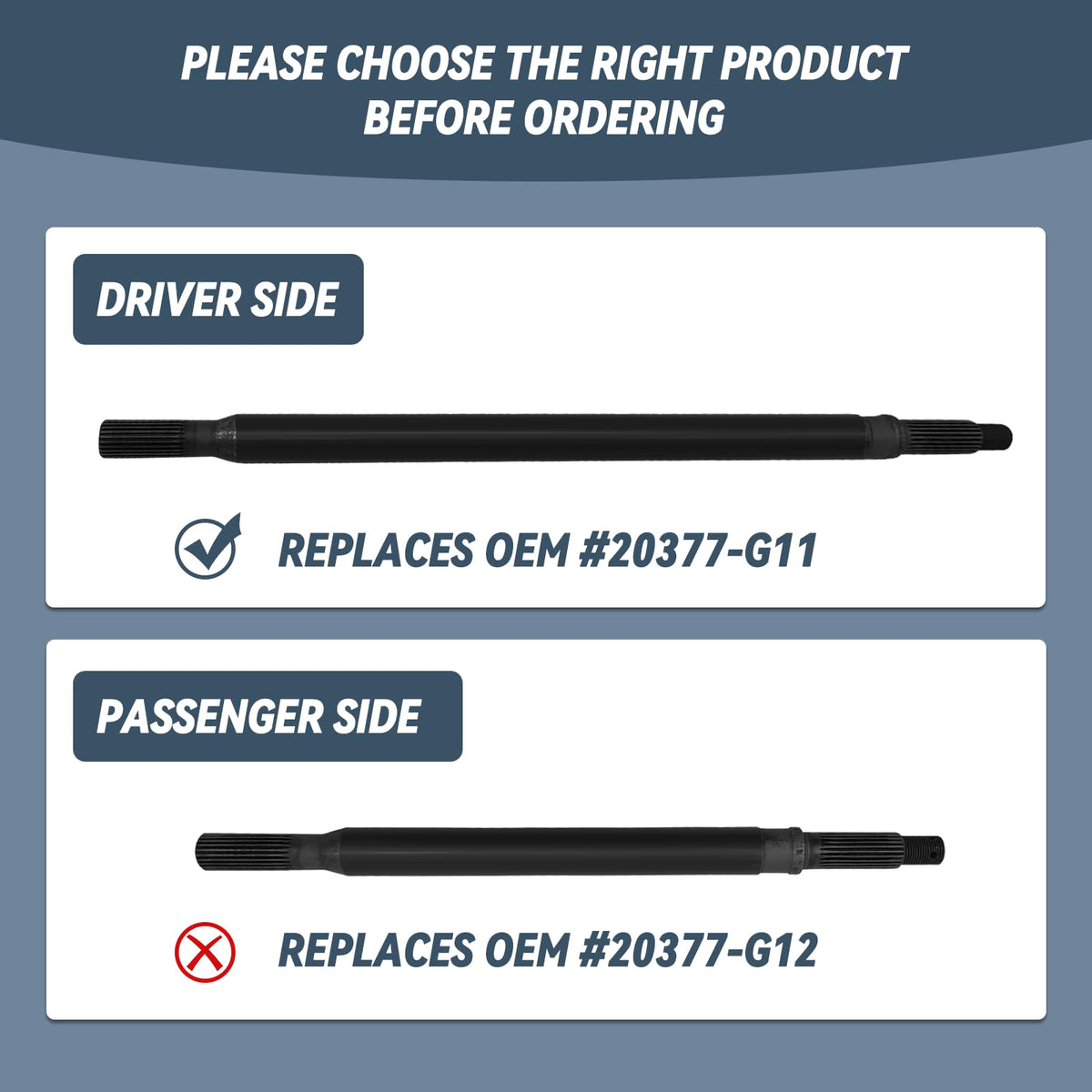 SHUNCHENXIANG 23-7-8-inch EZGO TXT rear axle shaft durability.