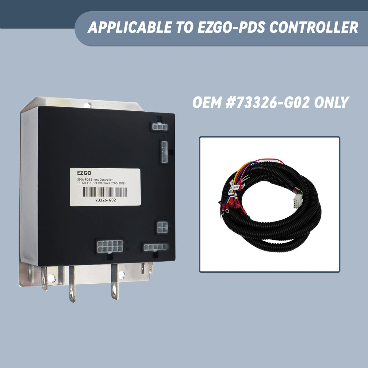 SHUNCHENXIANG 36V EZGO harness connectors highlighted for easy replacement