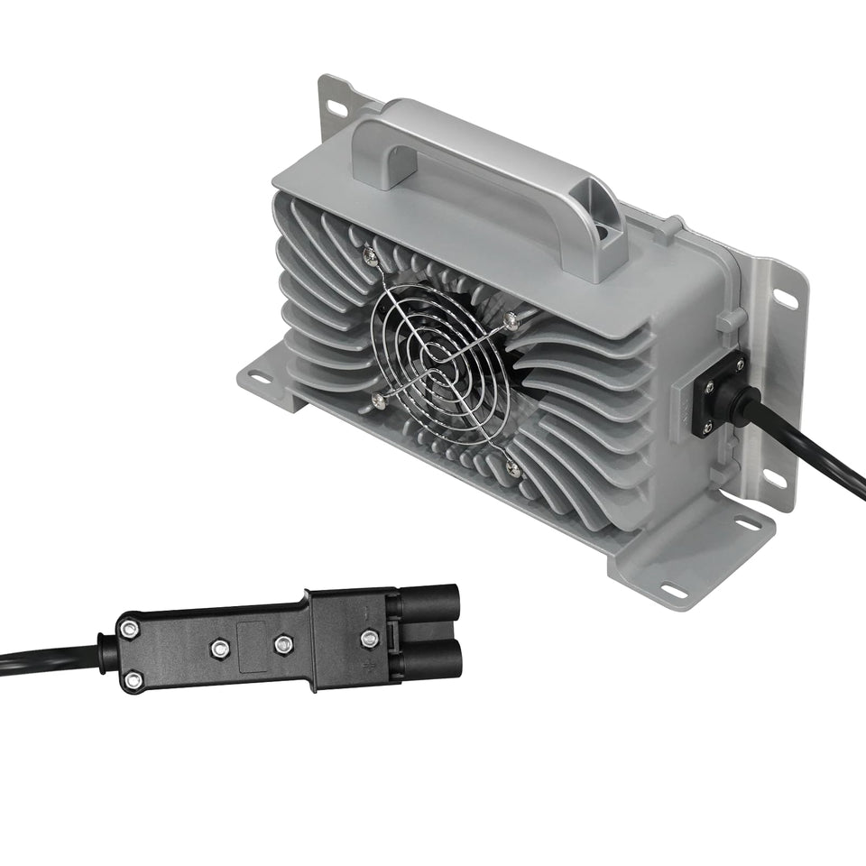 Shunchenxiang 48V 15A golf charger front view for Yamaha G19-G22