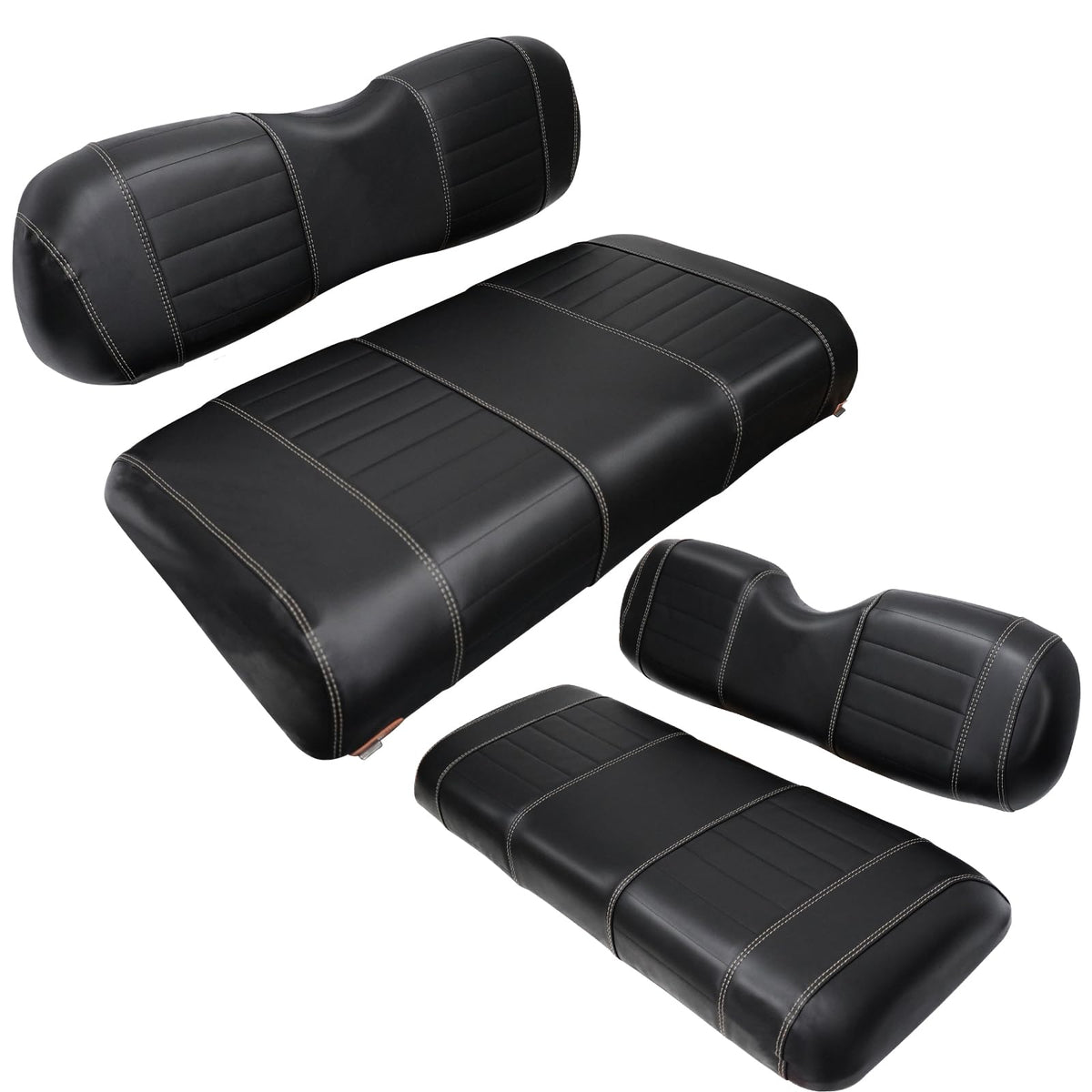 SHUNCHENXIANG 4pcs seat covers for front and rear seats, no-tools required