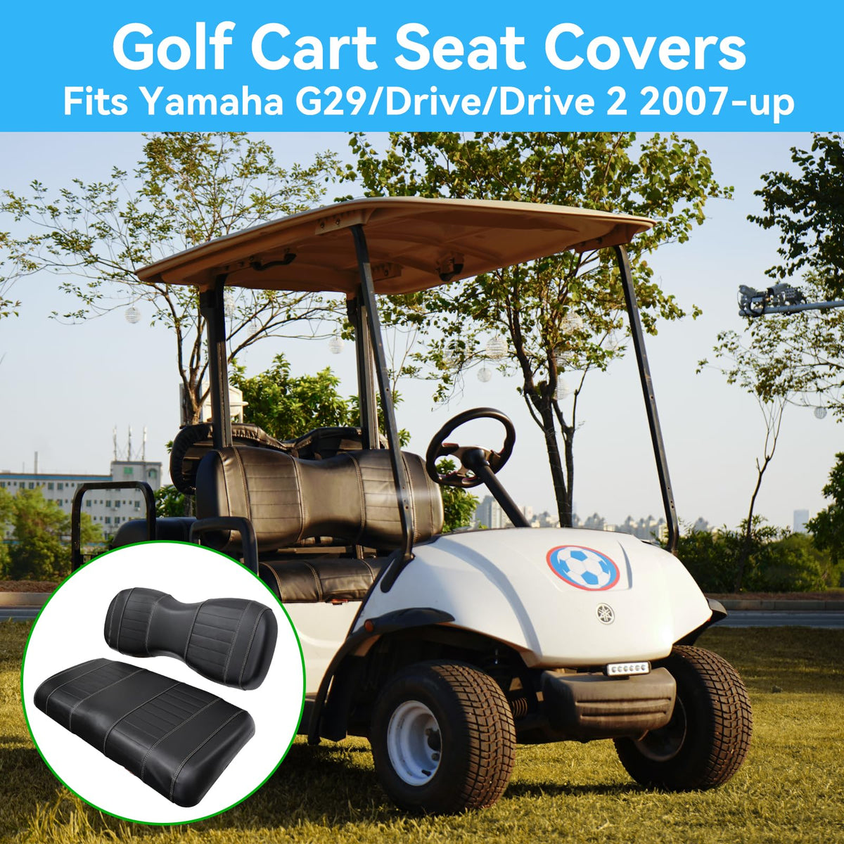 SHUNCHENXIANG anti-slip backing keeps cover secure on the seat.