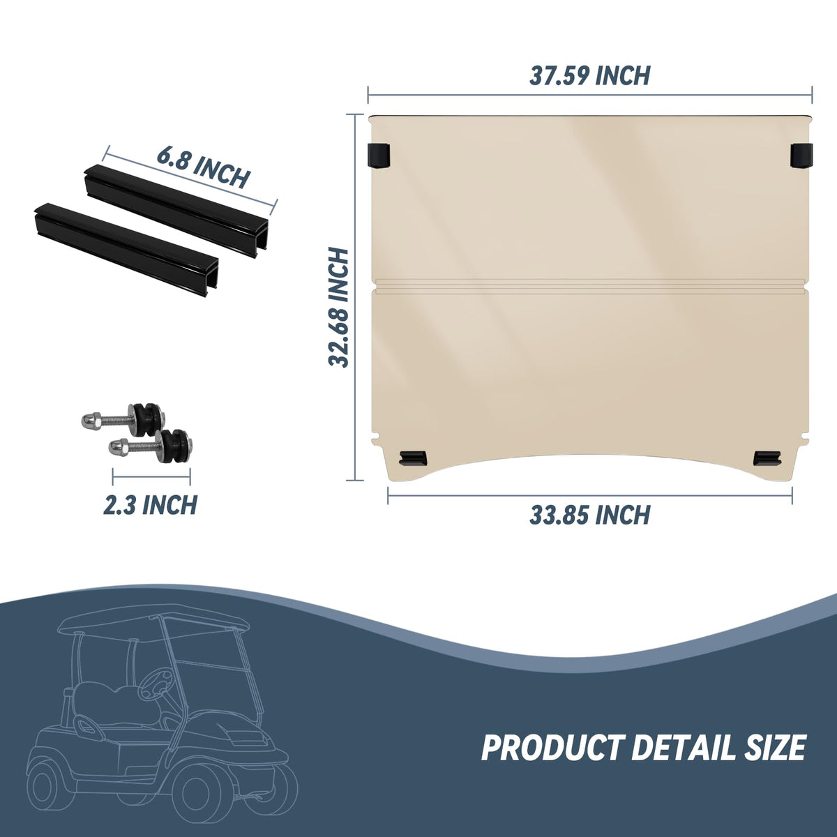 Compatible with gas or electric Club Car Precedent carts.