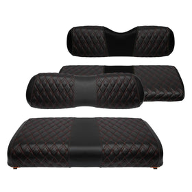 SHUNCHENXIANG diamond front seat cover protects Club Car upholstery and adds cushion comfort.