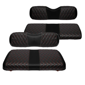 SHUNCHENXIANG diamond front seat cover protecting EZGO TXT interior with spills protection