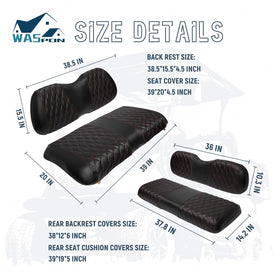 SHUNCHENXIANG diamond rear seat cover protects rear upholstery from sun and wear
