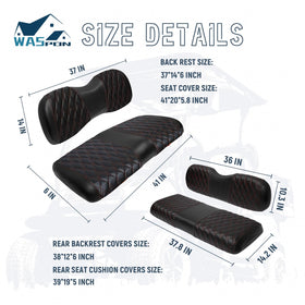 SHUNCHENXIANG diamond rear seat cover for Yamaha G29 guards against wear.
