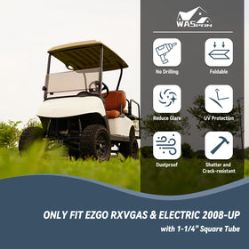 SHUNCHENXIANG EZGO RXV windshield tinted UV protection reduces glare