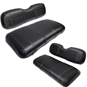 SHUNCHENXIANG EZGO TXT front seat covers with black stitching for stylish protection
