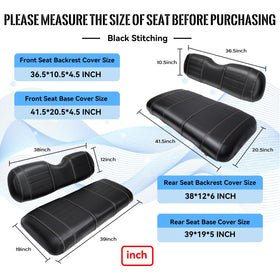 SHUNCHENXIANG EZGO TXT rear seat covers protect upholstery during trips