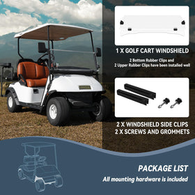 SHUNCHENXIANG EZGO TXT windshield shield against wind and debris on the course
