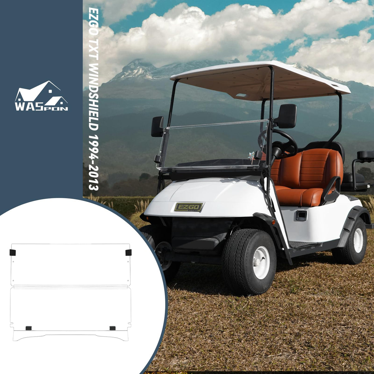SHUNCHENXIANG EZGO TXT windshield durable acrylic for long-lasting use