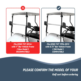 SHUNCHENXIANG EZGO TXT windshield easy-install with no drilling requirements