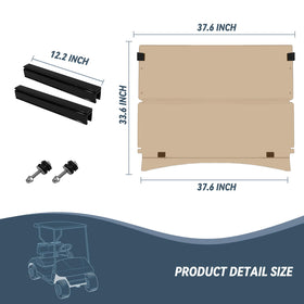 Shunchenxiang EZGO TXT windshield easy installation with no drilling.