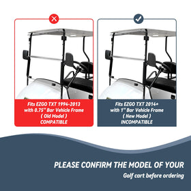 SHUNCHENXIANG EZGO TXT windshield foldable top enables airflow and comfort