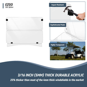 SHUNCHENXIANG EZGO TXT windshield high transparency maintaining crystal view